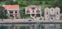 Smart Car in front of waterfront house in Montenegro